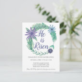 彼は復活祭のパーティの招待状を起こした ポストカード (スタンド正面)