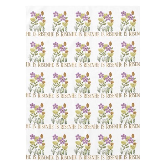 彼は復活祭のフローラを起こした テーブルクロス (正面)