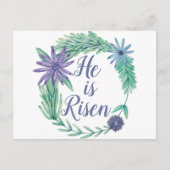 彼は復活祭のフローラを起こした ポストカード (正面)