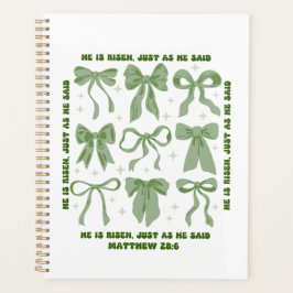 彼は復活祭のフローラコケット弓を復活させた プランナー手帳