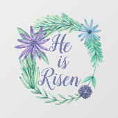 彼は復活祭のフローラ紫に昇った ウィンドウサイン (シート)