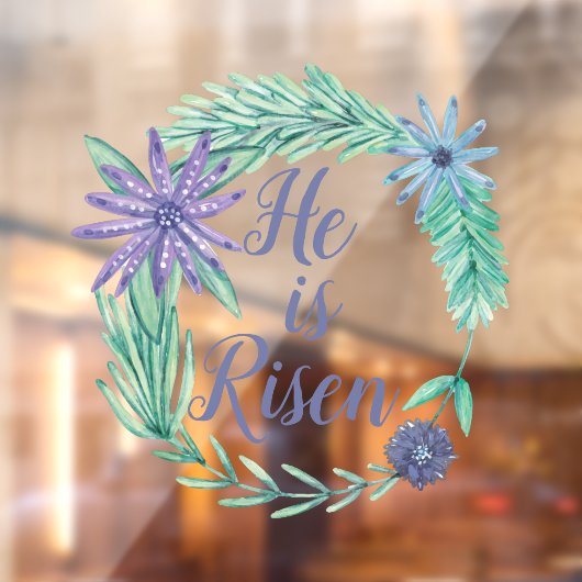 彼は復活祭のフローラ紫に昇った ウィンドウサイン (シート2)