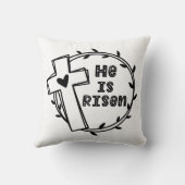 彼は復活祭の十字架で起きた クッション (裏面)