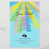 彼は復活祭の招待状を起こした チラシ (裏面)