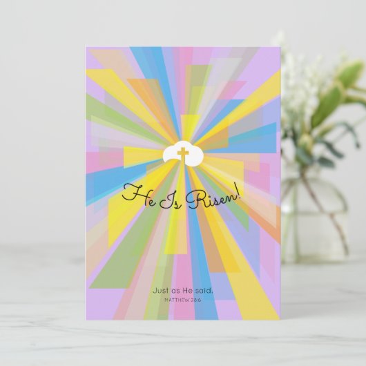 彼は復活祭の挨拶をした シーズンカード (スタンド正面)