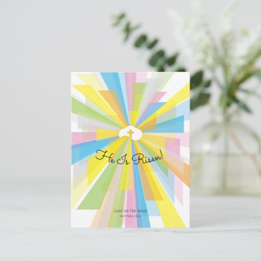 彼は復活祭の挨拶をした シーズンポストカード (スタンド正面)