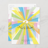 彼は復活祭の挨拶をした シーズンポストカード (正面/裏面)