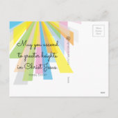 彼は復活祭の挨拶をした シーズンポストカード (裏面)