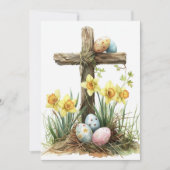 彼は復活祭の日に正当なグリーティングカードを復活させた シーズンカード (正面)