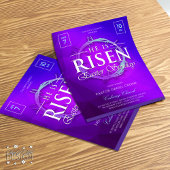 彼は復活祭の日曜日の教会のチラシを復活させた チラシ