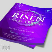 彼は復活祭の日曜日の教会のチラシを復活させた チラシ