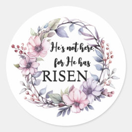 彼は復活祭を起こしたからここに来ない ラウンドシール