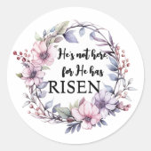 彼は復活祭を起こしたからここに来ない ラウンドシール (正面)