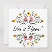 彼は復活祭を起こした 招待状 (正面)