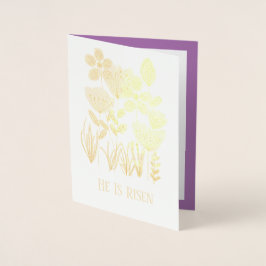 彼は復活祭を起こした 箔カード