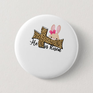 彼は復活祭、キリスト教の復活祭を女性のために復活した 缶バッジ
