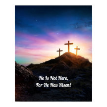 彼は復活/復活祭 – 編集可能な文字ポスター