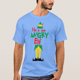 彼は怒小妖精や小人 Tシャツ