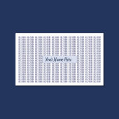 彼は性別表現を青い繰り返している 長方形シール