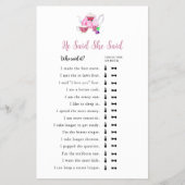 彼は愛はブライダル茶のパーティーを醸造していると言った チラシ (正面)