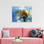 彼は感動的私の引用文とデイジーを愛している キャンバスプリント (インサイチュ (リビング))