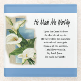 彼は感動的私を立派なものにした ガラスコースター