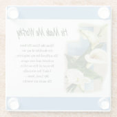 彼は感動的私を立派なものにした ガラスコースター (裏面)