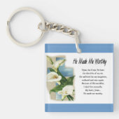 彼は感動的私を立派なものにした キーホルダー (正面)