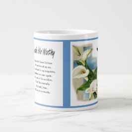 彼は感動的私を立派なものにした ジャンボコーヒーマグカップ