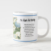 彼は感動的私を立派なものにした ジャンボコーヒーマグカップ (右)