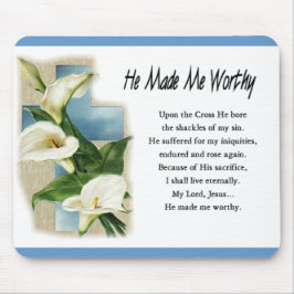 彼は感動的私を立派なものにした マウスパッド