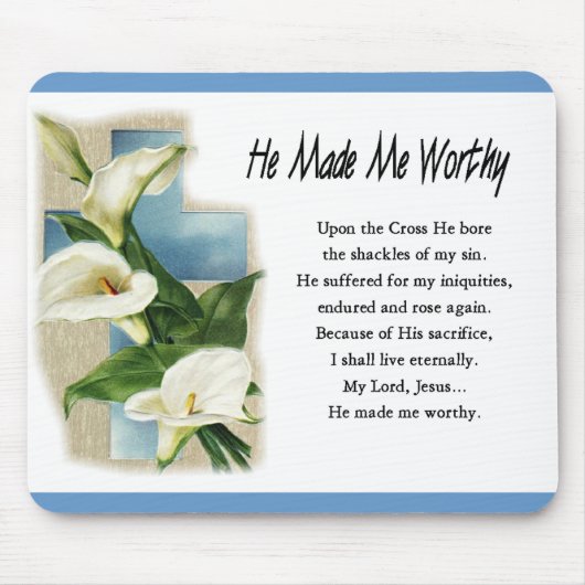 彼は感動的私を立派なものにした マウスパッド (正面)