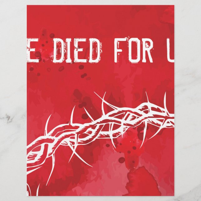 彼は我々のために死んだ (正面)