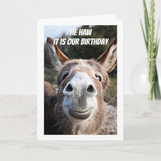 彼は我らの祝誕生日を待ち受けぬ カード (正面)