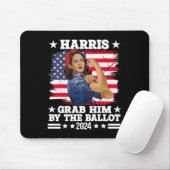 彼は投票Kamala 2024 Harris Electioによっておもしろい彼 マウスパッド (マウス)
