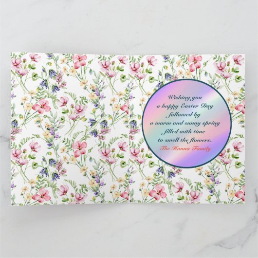 彼は日曜日に復活と復活のお祝いを迎えた カード (内部)