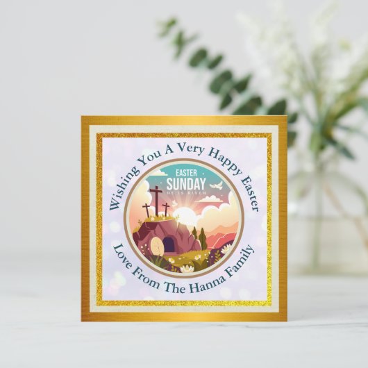 彼は日曜日に復活と復活のお祝いを迎えた セーブザデート (スタンド正面)