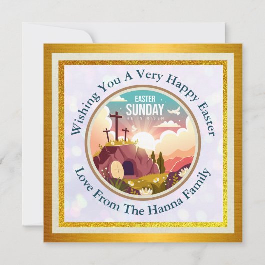 彼は日曜日に復活と復活のお祝いを迎えた セーブザデート (正面)