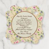 彼は日曜日に復活と復活のお祝いを迎えた フェイバータグ (裏面)