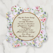 彼は日曜日に復活と復活のお祝いを迎えた フェイバータグ (裏面)