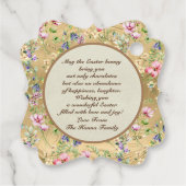 彼は日曜日に復活と復活のお祝いを迎えた フェイバータグ (裏面)