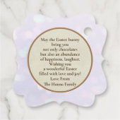 彼は日曜日に復活と復活のお祝いを迎えた フェイバータグ (裏面)