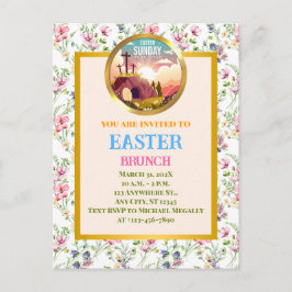 彼は日曜日に復活と復活のお祝いを迎えた ポストカード