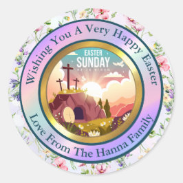 彼は日曜日に復活と復活のお祝いを迎えた ラウンドシール