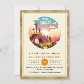 彼は日曜日に復活と復活のお祝いを迎えた 招待状 (正面)
