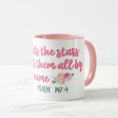 彼は星の聖なる書物、 経典を数える マグカップ (正面右)