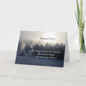 彼は時代と季節を変える、ダニエル2:21聖書 カード (正面)