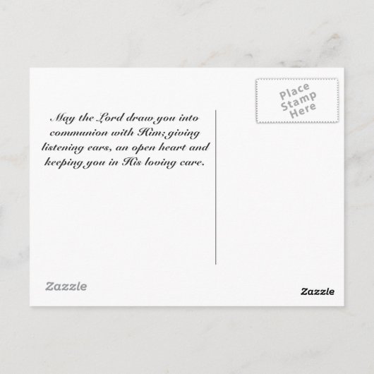 彼は時代と季節を変える、ダニエル2:21聖書 ポストカード (裏面)