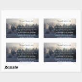 彼は時代と季節を変える、ダニエル2:21聖書 長方形シール (シート)