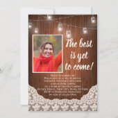 彼は最高の未だヴィンテージ国の来誕生日に達していない 招待状 (正面)